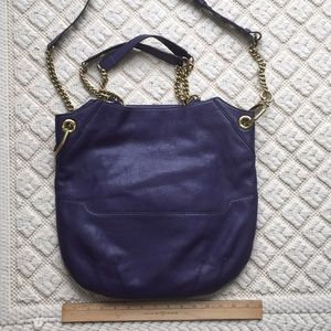 OR YANY Leather Shoulder Purse